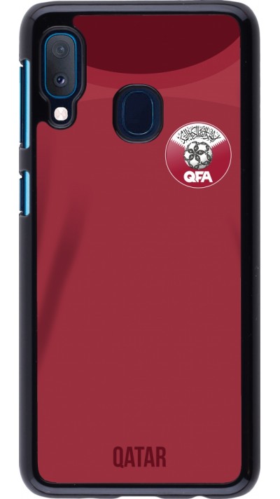 Coque Samsung Galaxy A20e - Maillot de football Qatar 2022 personnalisable