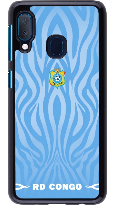 Samsung Galaxy A20e Case Hülle - Demokratische Republik Kongo 2026 personalisierbares Fussballtrikot
