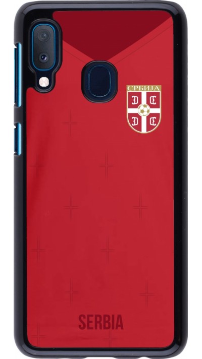 Samsung Galaxy A20e Case Hülle - Serbien 2022 personalisierbares Fussballtrikot