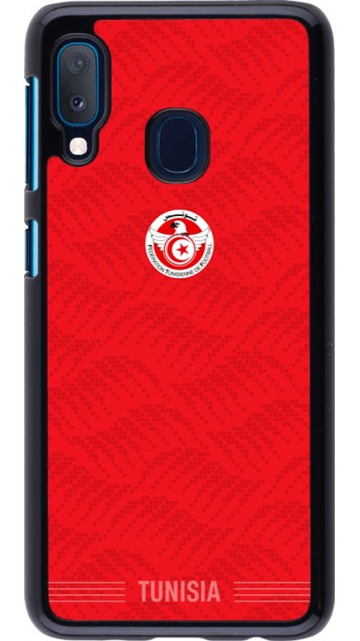 Samsung Galaxy A20e Case Hülle - Tunesien 2026 personalisierbares Fussballtrikot