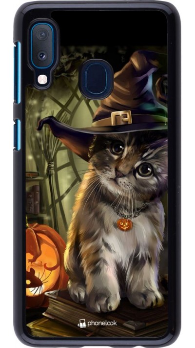 Coque Samsung Galaxy A20e - Halloween 21 Witch cat