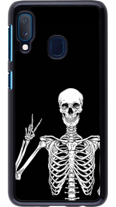 Coque Samsung Galaxy A20e - Halloween 2023 peace skeleton
