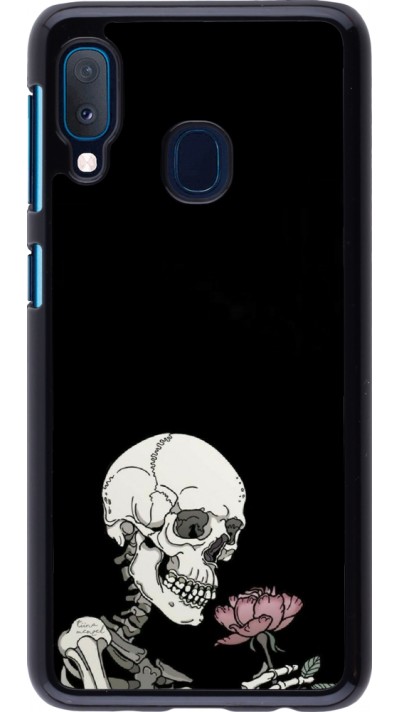 Samsung Galaxy A20e Case Hülle - Halloween 2023 rose and skeleton