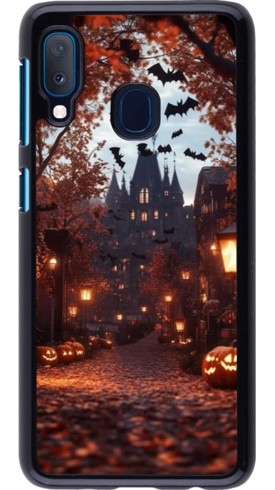 Samsung Galaxy A20e Case Hülle - Halloween 2025 Haunted house
