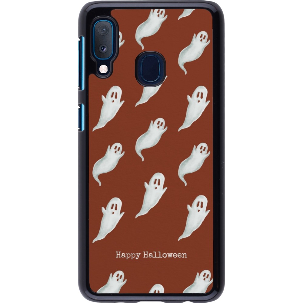 Samsung Galaxy A20e Case Hülle - Halloween 2025 Pattern of ghosts