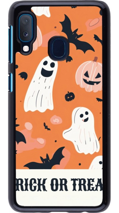 Samsung Galaxy A20e Case Hülle - Halloween 2025 Trick or treat