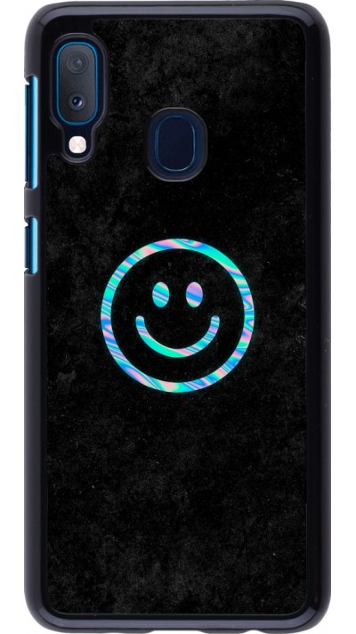 Samsung Galaxy A20e Case Hülle - Happy smiley irisirt