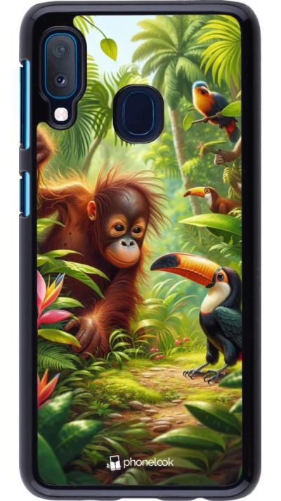 Coque Samsung Galaxy A20e - Jungle Tropicale Tayrona