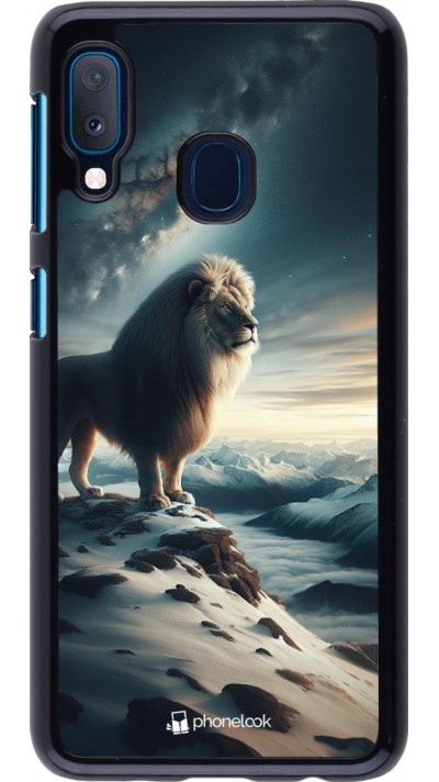 Coque Samsung Galaxy A20e - Le lion blanc