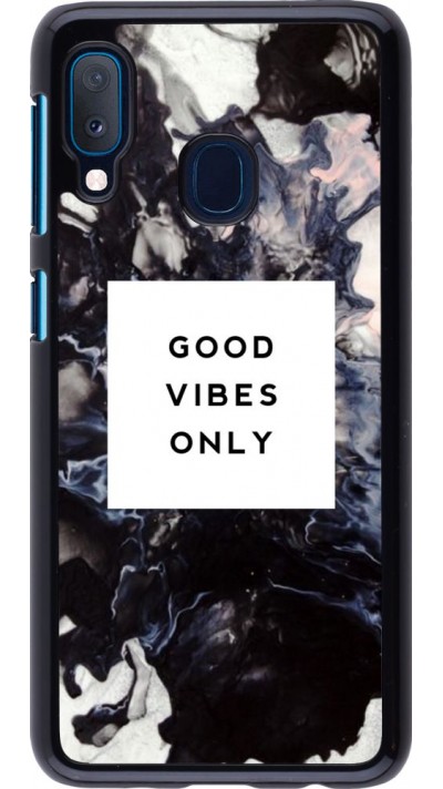 Coque Samsung Galaxy A20e - Marble Good Vibes Only