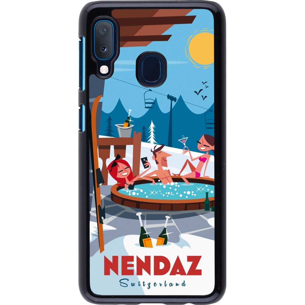 Samsung Galaxy A20e Case Hülle - Nendaz Mountain Jacuzzi