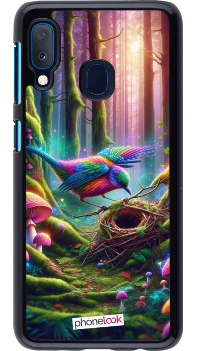 Coque Samsung Galaxy A20e - Oiseau Nid Forêt