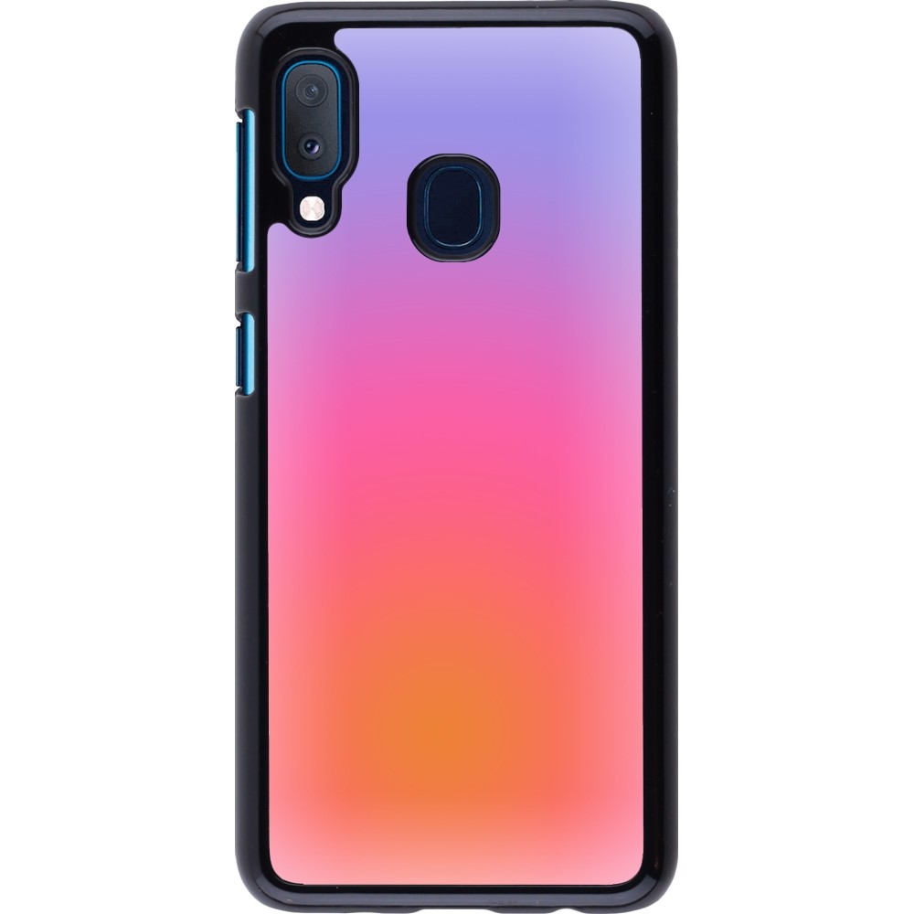 Samsung Galaxy A20e Case Hülle - Orange Pink Blue Gradient