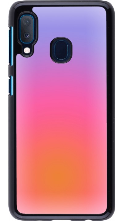 Samsung Galaxy A20e Case Hülle - Orange Pink Blue Gradient