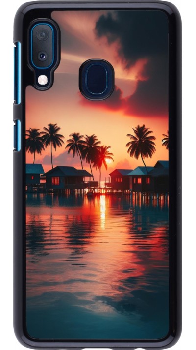 Samsung Galaxy A20e Case Hülle - Paradies Malediven
