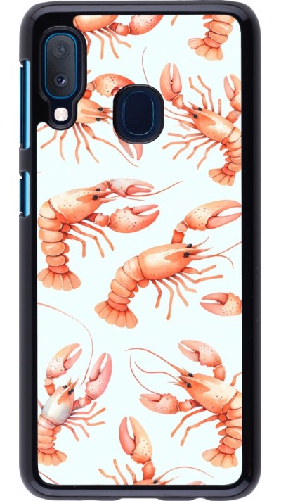 Coque Samsung Galaxy A20e - Pattern de homards pastels