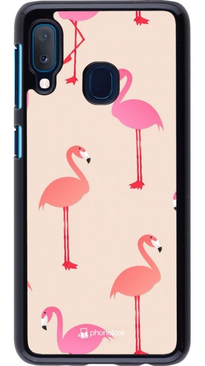 Hülle Samsung Galaxy A20e - Pink Flamingos Pattern