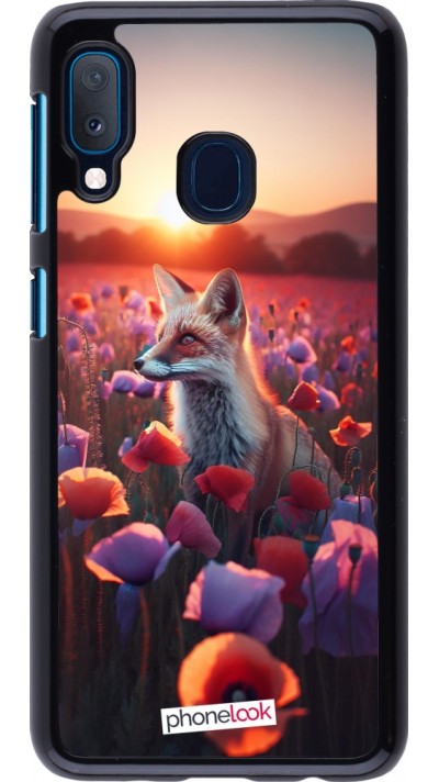 Coque Samsung Galaxy A20e - Renard pourpre au crépuscule