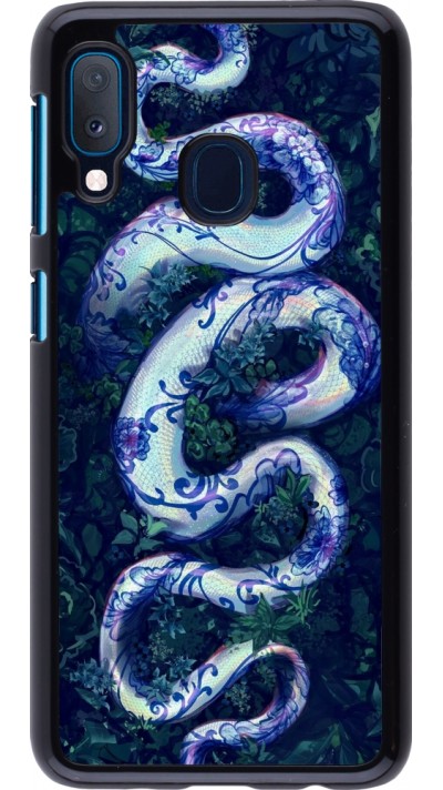 Coque Samsung Galaxy A20e - Serpent Blue Anaconda