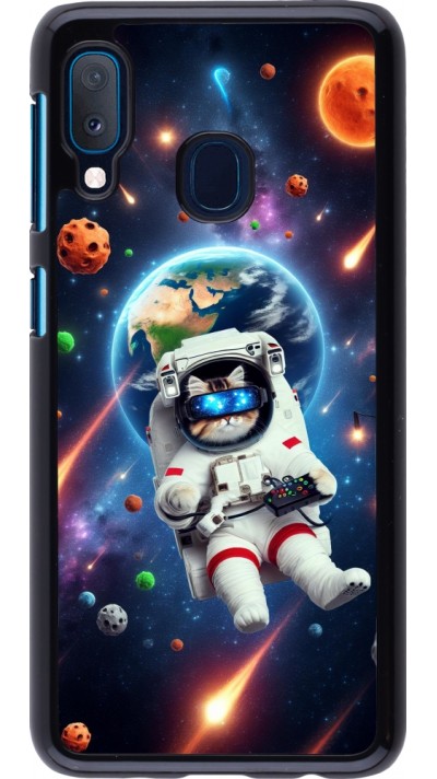 Samsung Galaxy A20e Case Hülle - VR SpaceCat Odyssee