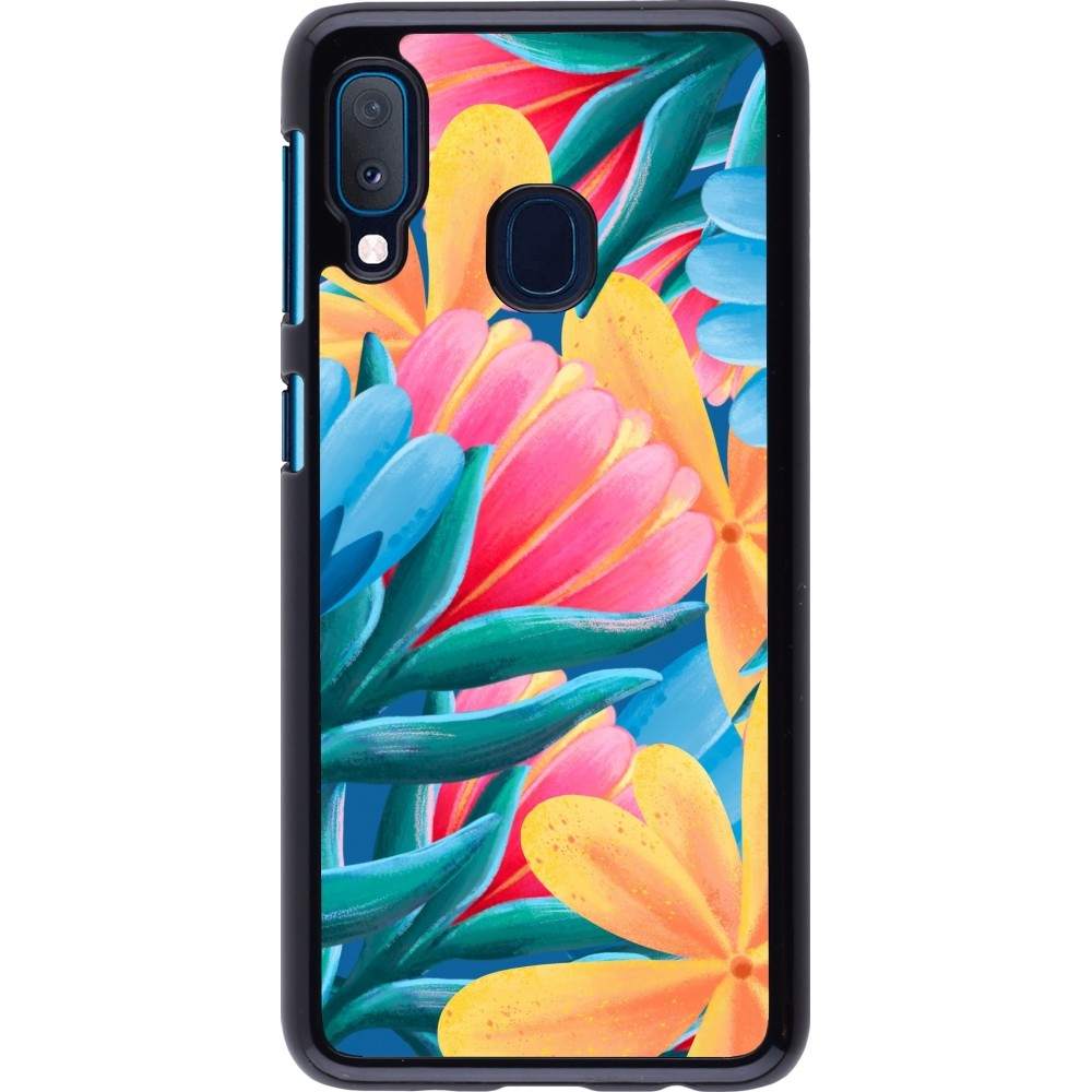 Samsung Galaxy A20e Case Hülle - Spring 23 colorful flowers