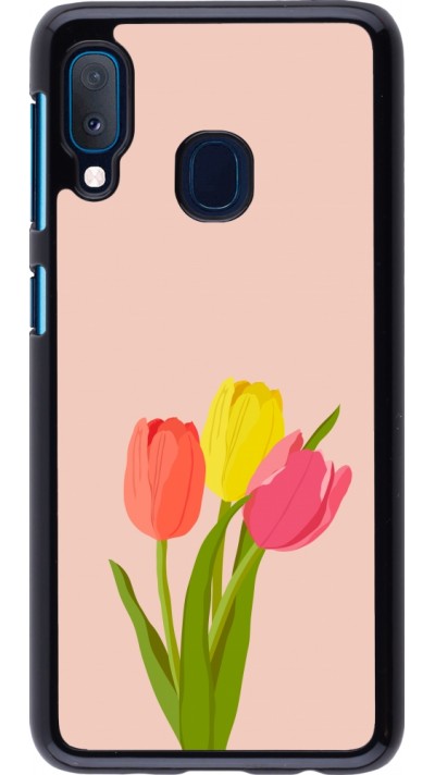 Samsung Galaxy A20e Case Hülle - Spring 23 tulip trio