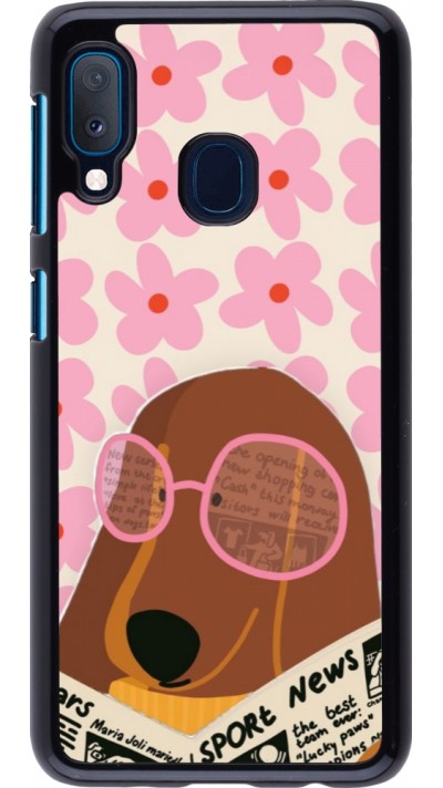 Coque Samsung Galaxy A20e - Dog with newspaper Spring 2026