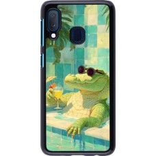Samsung Galaxy A20e Case Hülle - Crocodile in the swimming pool Summer 2026