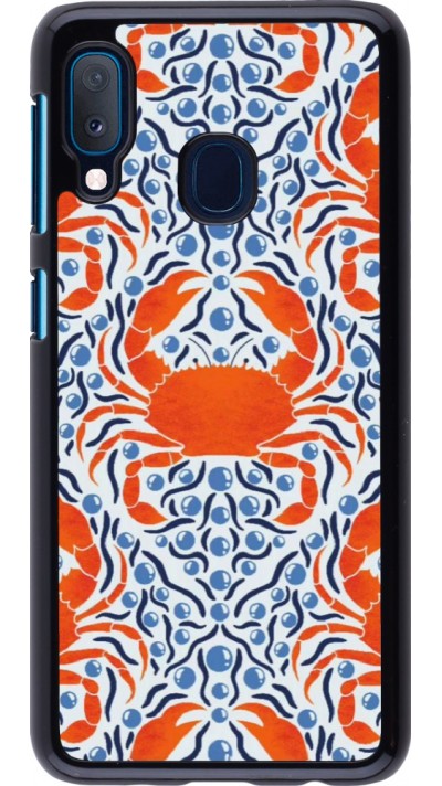 Samsung Galaxy A20e Case Hülle - Crabs and pearls Summer 2026