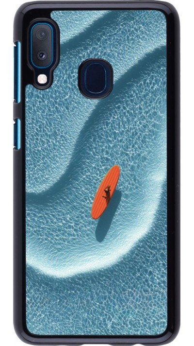 Samsung Galaxy A20e Case Hülle - Orange surf Summer 2026