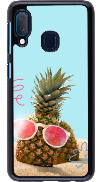 Samsung Galaxy A20e Case Hülle - Pineapple with glasses Summer 2026