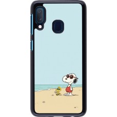 Samsung Galaxy A20e Case Hülle - Snoopy on the beach Summer 2026
