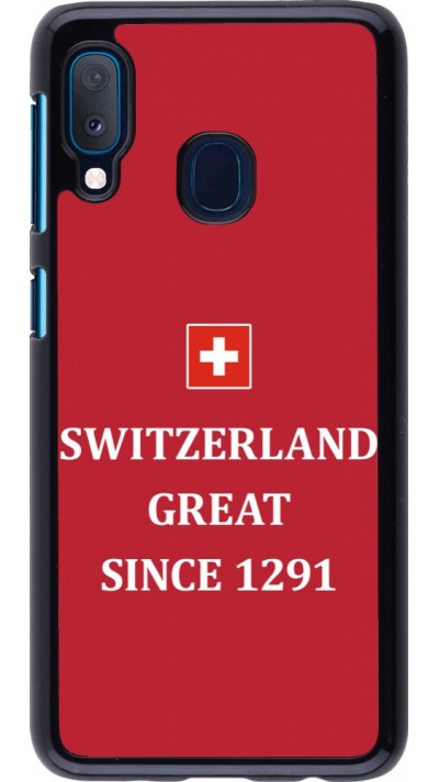 Samsung Galaxy A20e Case Hülle - Switzerland Great Since 1291