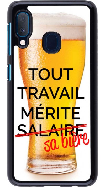 Hülle Samsung Galaxy A20e - Tout travail mérite sa bière