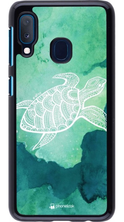 Coque Samsung Galaxy A20e - Turtle Aztec Watercolor