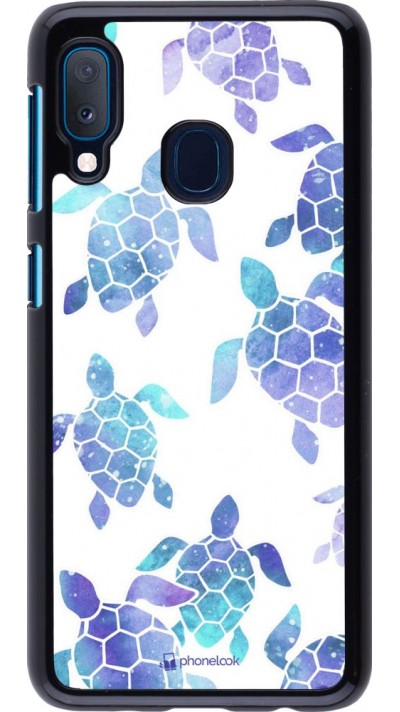 Coque Samsung Galaxy A20e - Turtles pattern watercolor