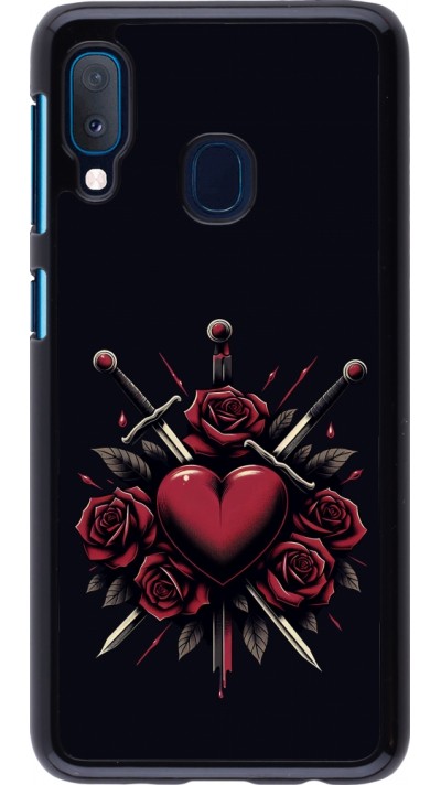 Coque Samsung Galaxy A20e - Valentine 2024 gothic love