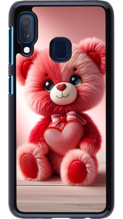 Coque Samsung Galaxy A20e - Valentine 2024 Ourson rose