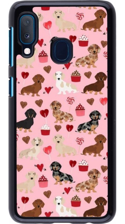 Samsung Galaxy A20e Case Hülle - Valentine 2024 puppy love