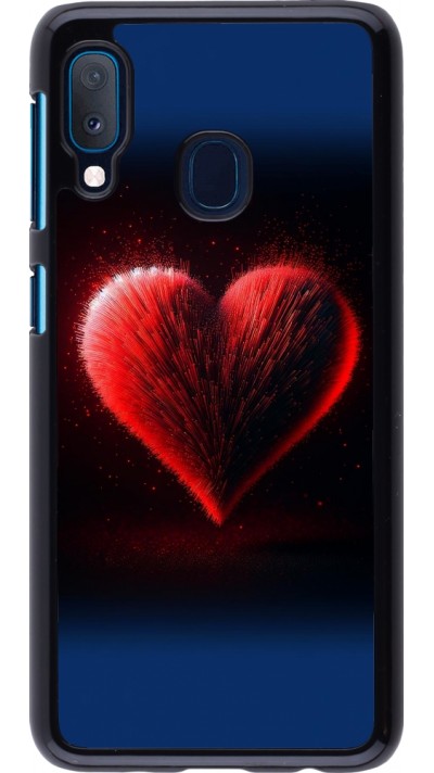 Coque Samsung Galaxy A20e - Valentine 2025 coeur rouge