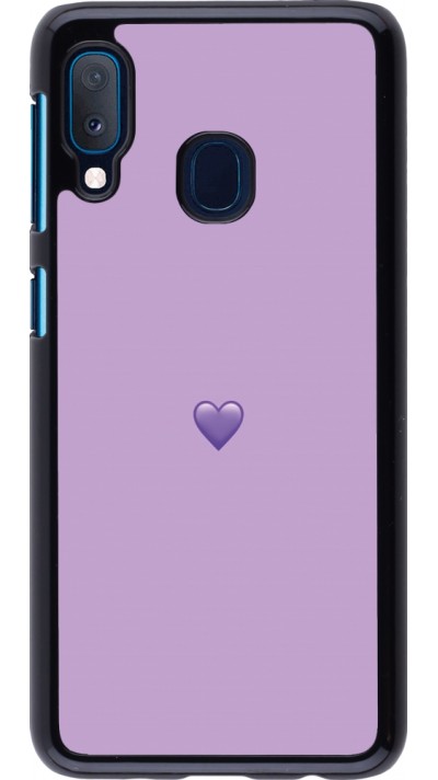 Coque Samsung Galaxy A20e - Valentine 2023 purpule single heart