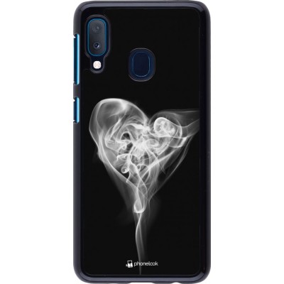 Coque Samsung Galaxy A20e - Valentine 2022 Black Smoke