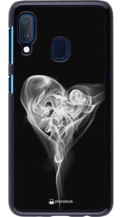 Coque Samsung Galaxy A20e - Valentine 2022 Black Smoke