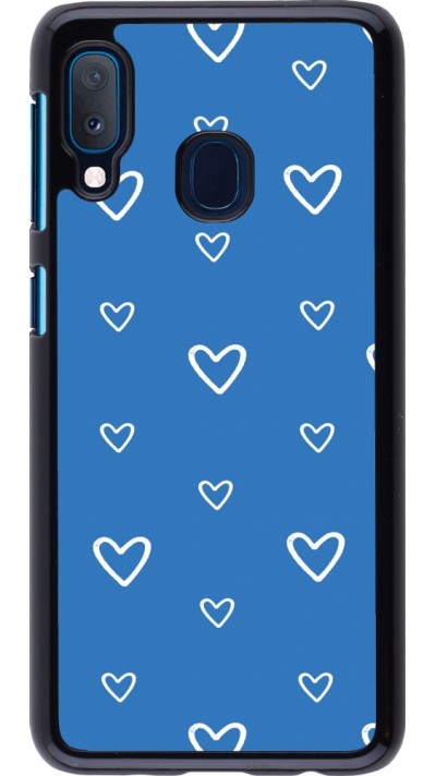 Coque Samsung Galaxy A20e - Valentine 2023 blue hearts