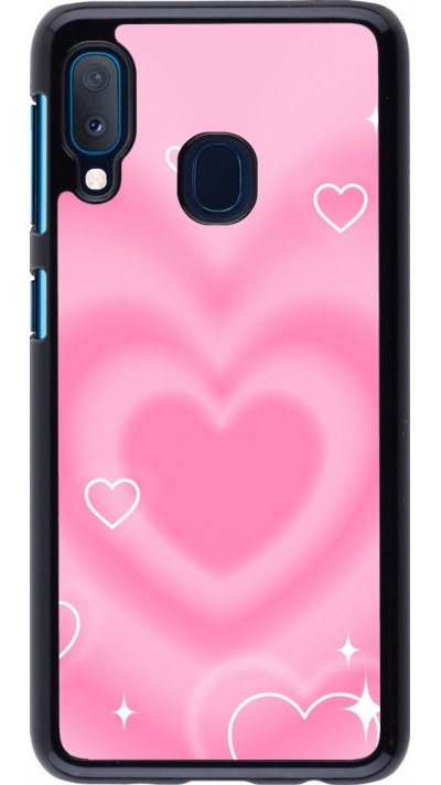 Coque Samsung Galaxy A20e - Valentine 2023 degraded pink hearts