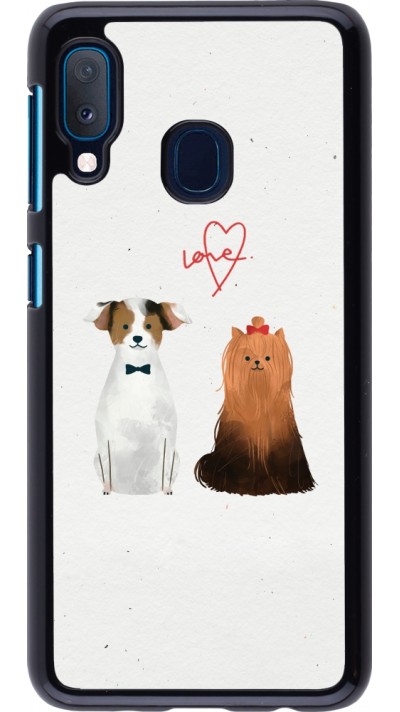 Coque Samsung Galaxy A20e - Valentine 2023 love dogs