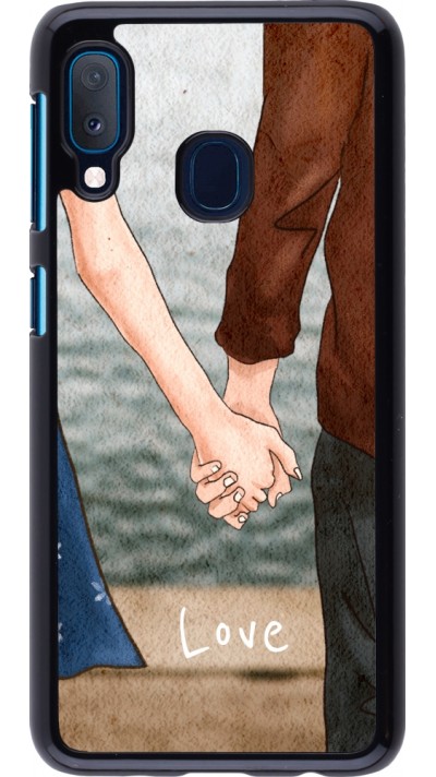 Coque Samsung Galaxy A20e - Valentine 2023 lovers holding hands