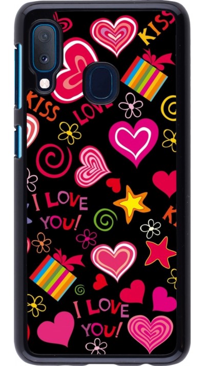 Coque Samsung Galaxy A20e - Valentine 2023 love symbols