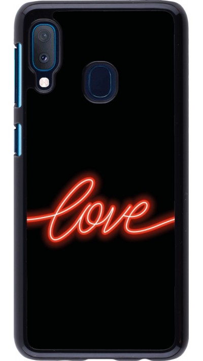 Coque Samsung Galaxy A20e - Valentine 2023 neon love