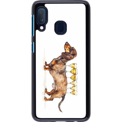 Coque Samsung Galaxy A20e - Wine Teckel